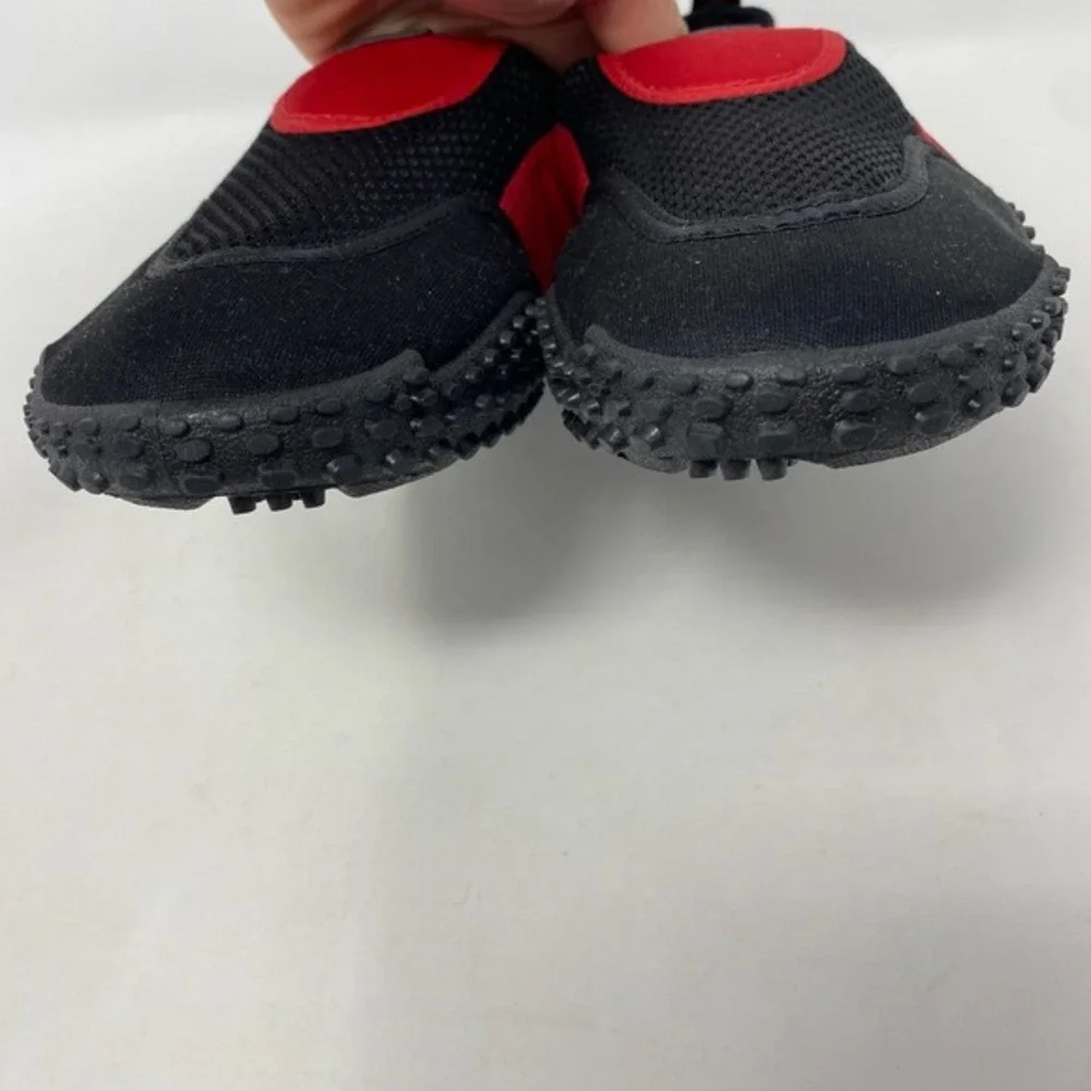 Omega Water Shoes Mens 10 Womens 11.5‎ Black Red Neoprene Mesh Slip On Beach